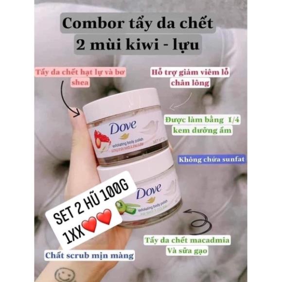 Tẩy Da Chết Body Dove Exfoliating Body - Set 2 hũ 50g_sale cực mạnh | BigBuy360 - bigbuy360.vn