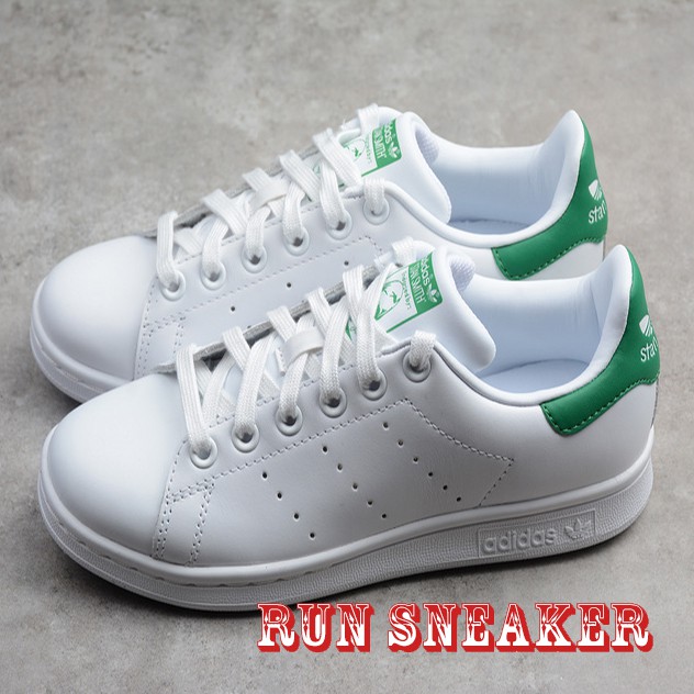 [HÀNG ĐẸP+FREESHIP+QUÀ] giầy thể thao STAN SMITH WHITE FAIRWAY GREEN YOUTH gót xanh thời trang nam nữ