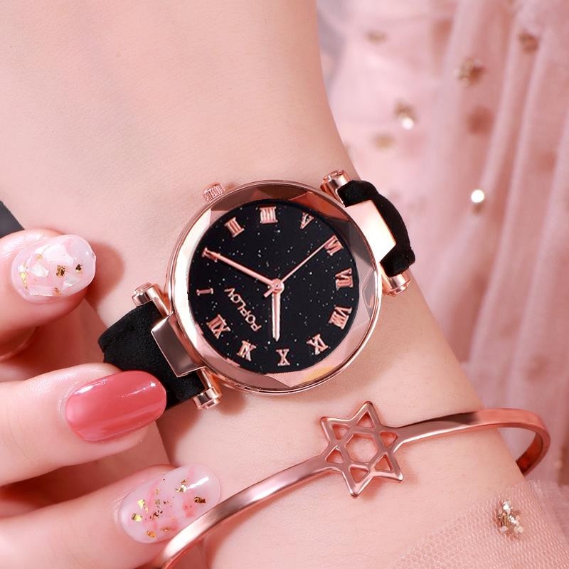 Đồng hồ nữ dây da đẹp đeo tay Chính Hãng PopLow cao cấp thời trang Hàn Quốc | BigBuy360 - bigbuy360.vn