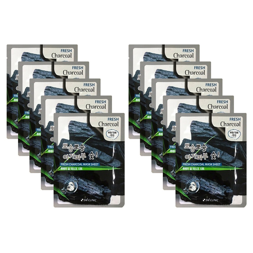 Mặt Nạ Chiết Xuất Than Hoạt Tính 3W CLINIC FRESH CHARCOAL MASK SHEET 23ml