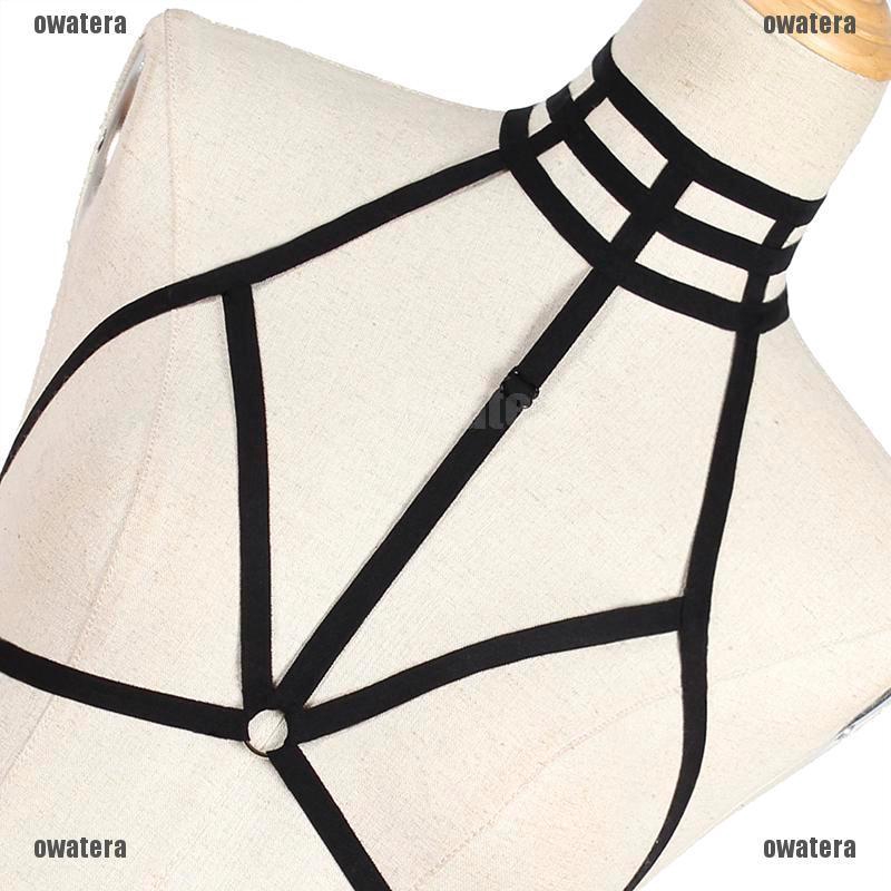 FREESHIP ĐƠN 99K_ Sexy Elastic Bandage Goth Cage Bra Top Body Harness Cross Crop Strap Lingerie | BigBuy360 - bigbuy360.vn