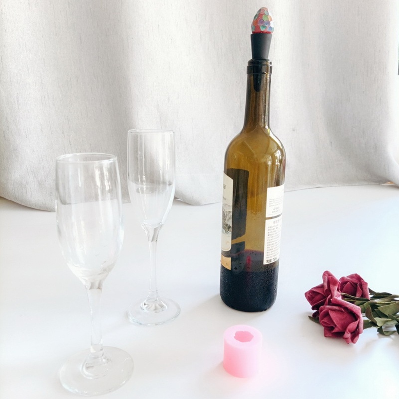 Orangesea Rượu Nút Chai Topper Nhựa Epoxy Khuôn Nước Giải Khát Chai Niêm Phong Rượu Nút Chặn Khuôn S