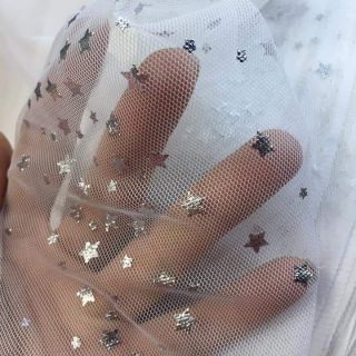 Lưới tutu đính sao nhũ
