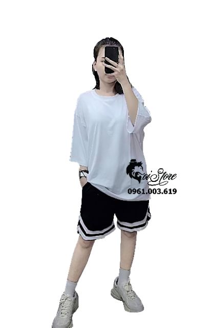 [Mã SKAMSALE06 giảm 10% TỐI ĐA 100K đơn 150K] 40-100kg Quần Short Line Unisex nam/nữ thời trang Sói Store bigsize | BigBuy360 - bigbuy360.vn