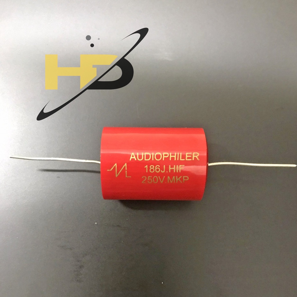 Tụ Audiophiler Phân Tần Đỏ 18uF 250V 186J, Tụ Loa Treble 18uF Không Phân Cực