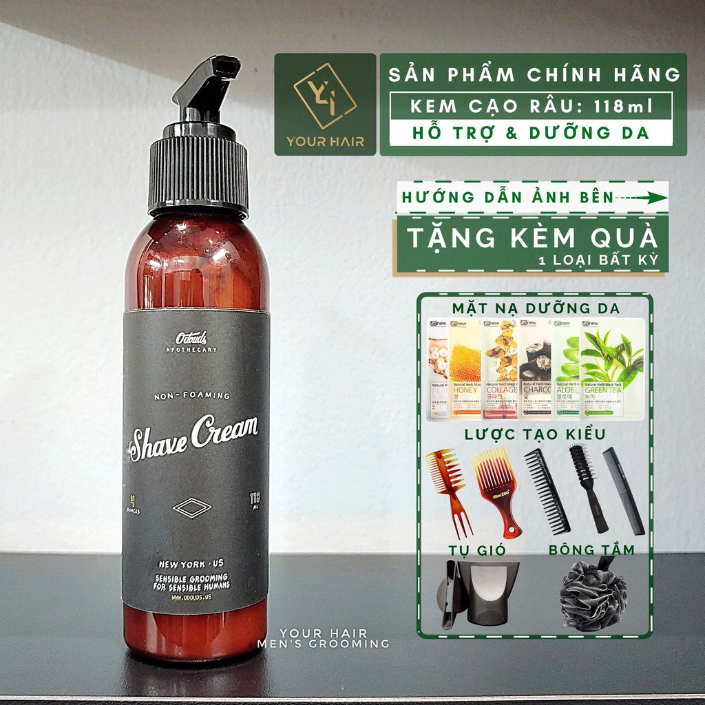 Kem cạo râu O'douds SHAVE CREAM - 118ml