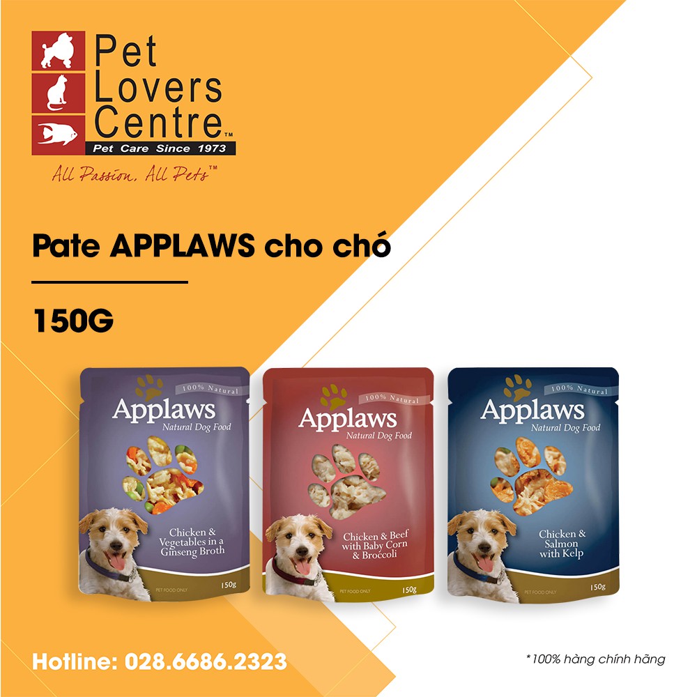 [150g] Pate cho chó APPLAWS  POUCH DOGS