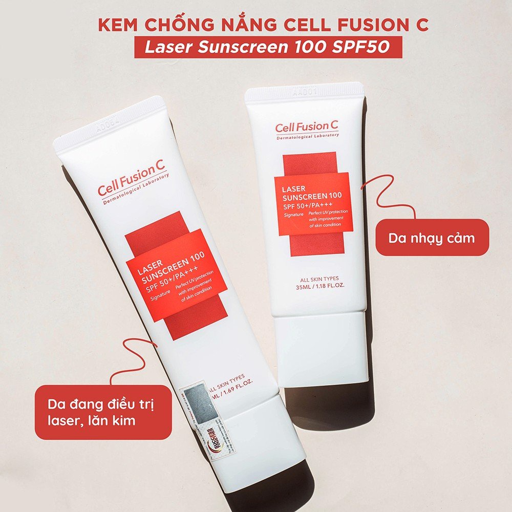 Kem chống nắng Cell Fusion C Laser / Clear / Toning Suncreen Đỏ / Xanh đủ size