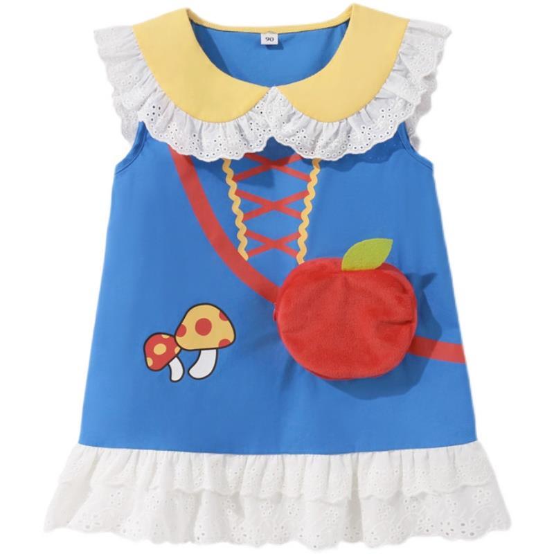 Đầm Sát Nách Họa Tiết Hoạt Hình Thời Trang Mùa Hè Hàn Quốc Cho Bé Gái