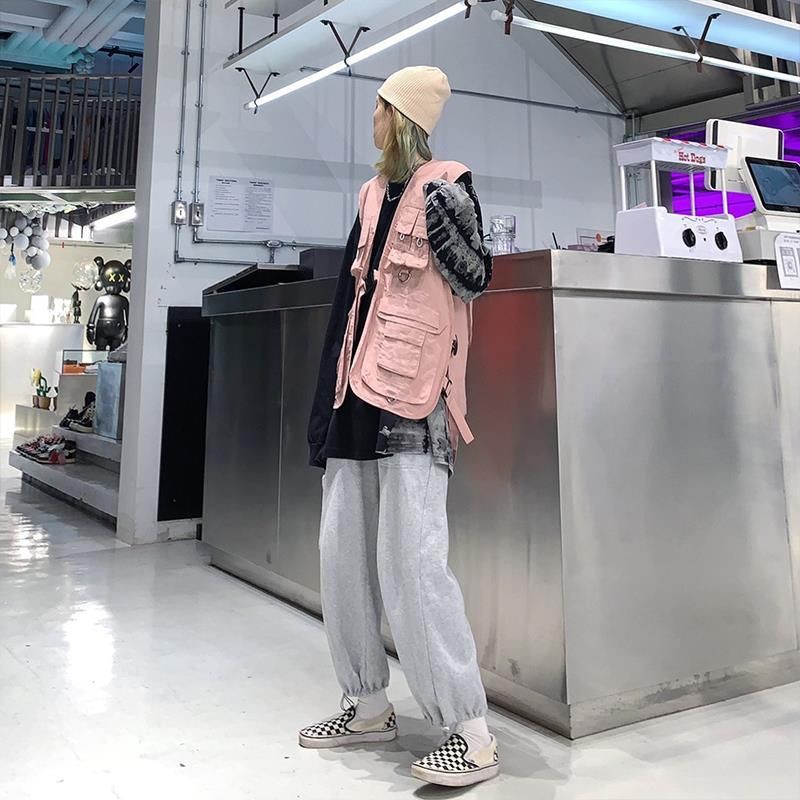 Áo khoác gile kaki unisex