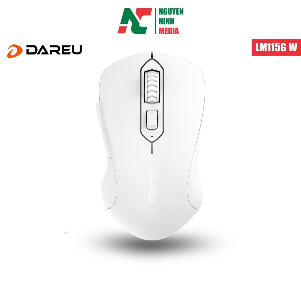 Chuột Không Dây DAREU LM115G SPARROW ARTIC White (Màu Trắng) - Hàng Chính Hãng