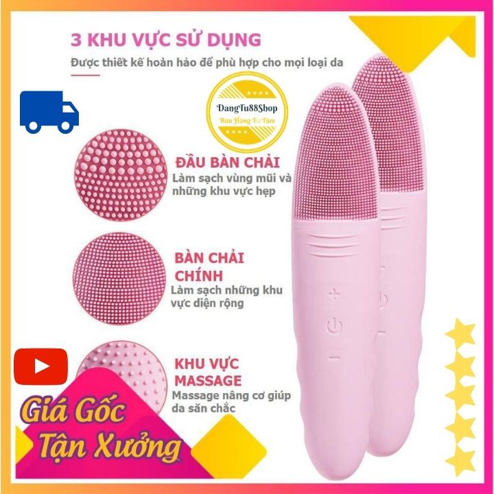 [Mã SR14MAY5 giảm 20K đơn 50K] [BH 12THÁNG 1 ĐỔI 1] Máy Rửa Mặt AIKEDILI FICAL BRUSH & MASSAGER CHÍNH HÃNG