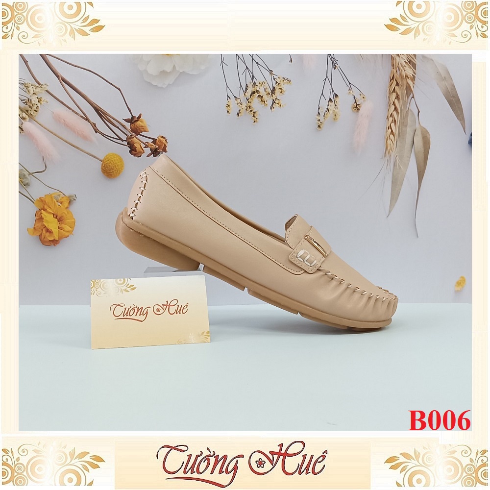 Giày Mọi Đế Bệt Da Trơn - Hàng Đài Loan -  B006