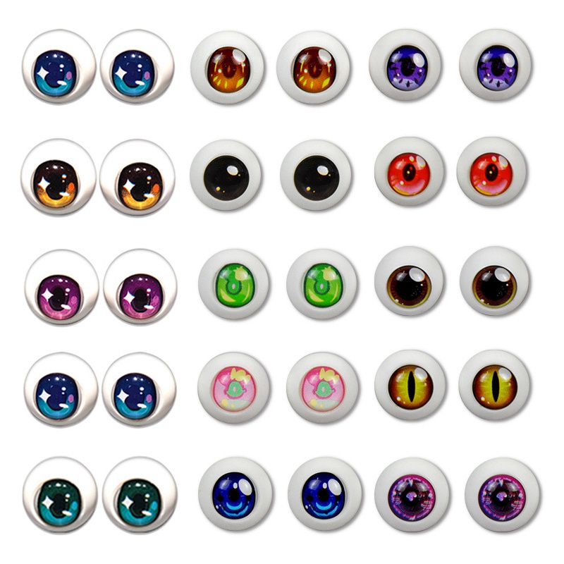 Mắt Nhựa Đồ Chơi Cho Búp Bê Barbie ob11 GSC Kích Thước 1/12