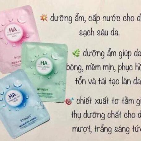 Mặt nạ giấy dưỡng trắng da mụn cấp ẩm thải độc HA Images | WebRaoVat - webraovat.net.vn