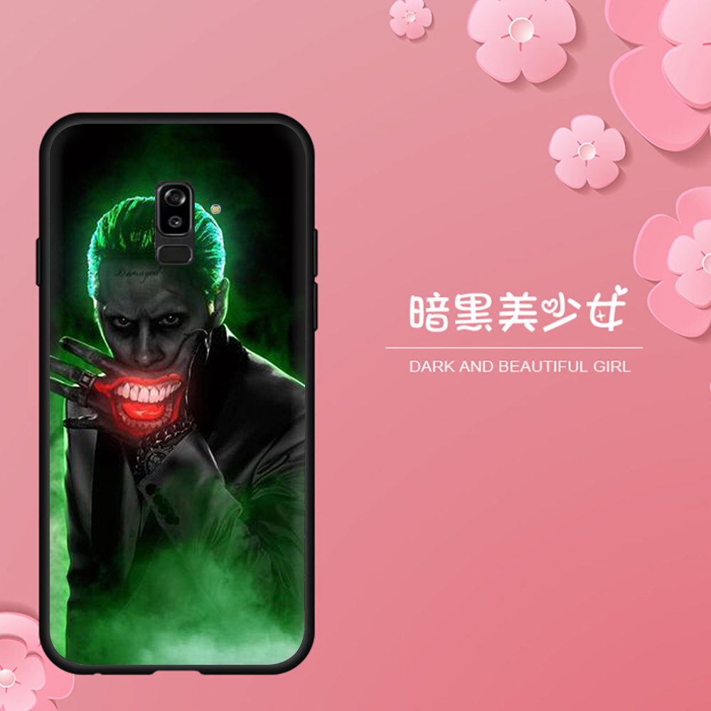 Ốp Điện Thoại Tpu Mềm Chống Rơi Màu Đen In Hình Joker Cho Samsung J7 Prime J7 J730 J7 Core J7 Pro J8 2018