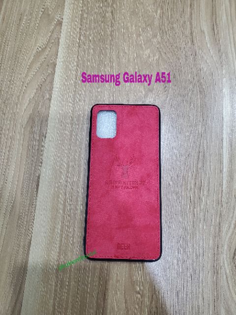 Ốp lưng Samsung A51 / A71 / A52 chống sốc vải đầu hươu cao cấp