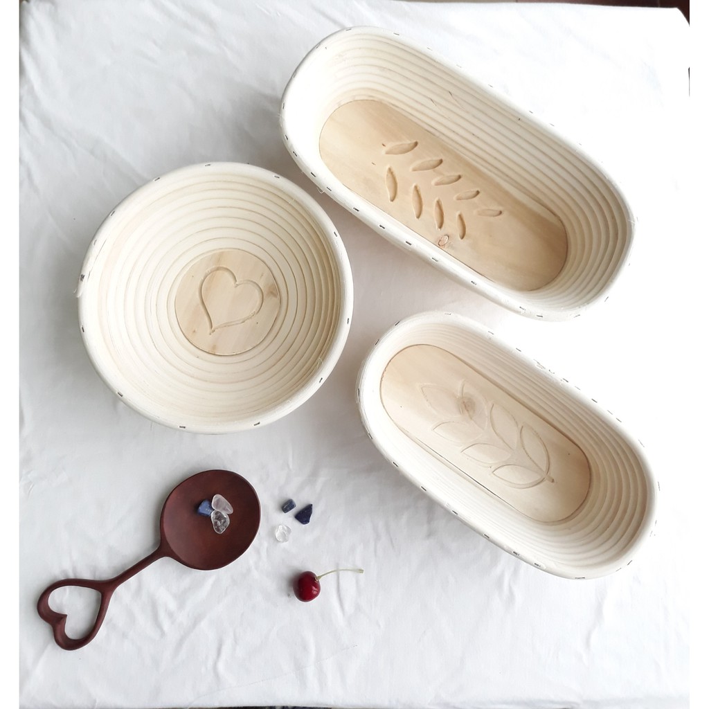 Rổ mây ủ bánh mì - high quality banneton bread proofing basket - dụng cụ làm bánh mì