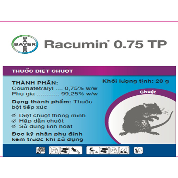 Thuốc Diệt Chuột Racumin 0.75 20gr
