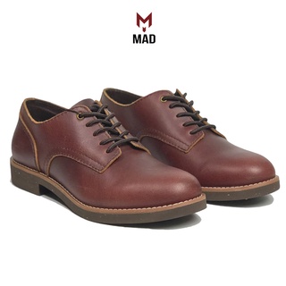 Giày tây nam MAD Derby plain công sở da bò sáp cao cấp thời trang phong cách vintager