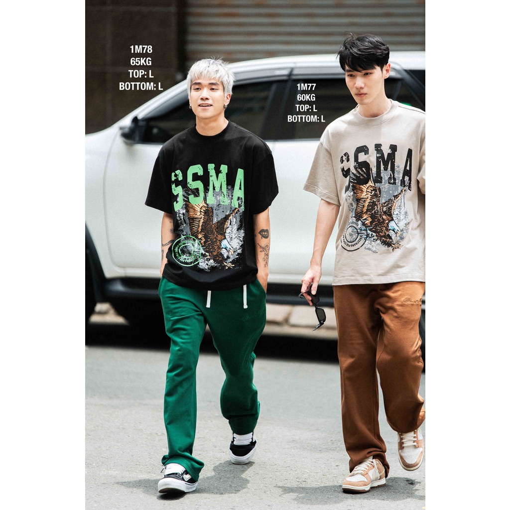 Quần dài 365 SEASONAL TRACK PANTS - BROWN màu nâu, nỉ chân cua cotton 100% 440GSM