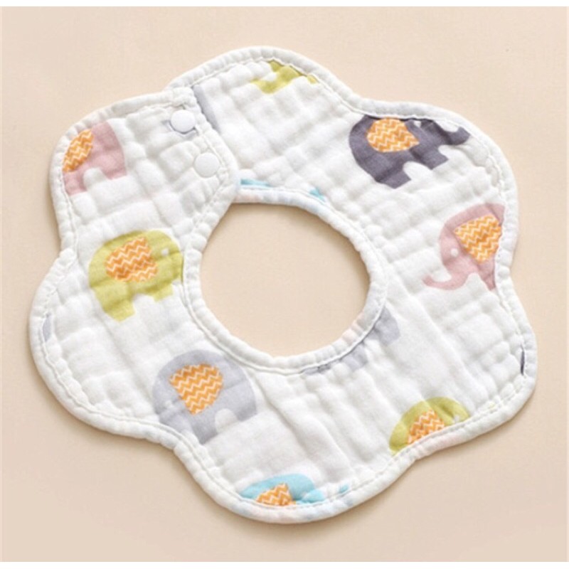 Ninikids: Yếm xô bamboo 360 độ (8 lớp), yếm xoay tròn, yếm cotton, yếm dãi, yếm ăn dặm