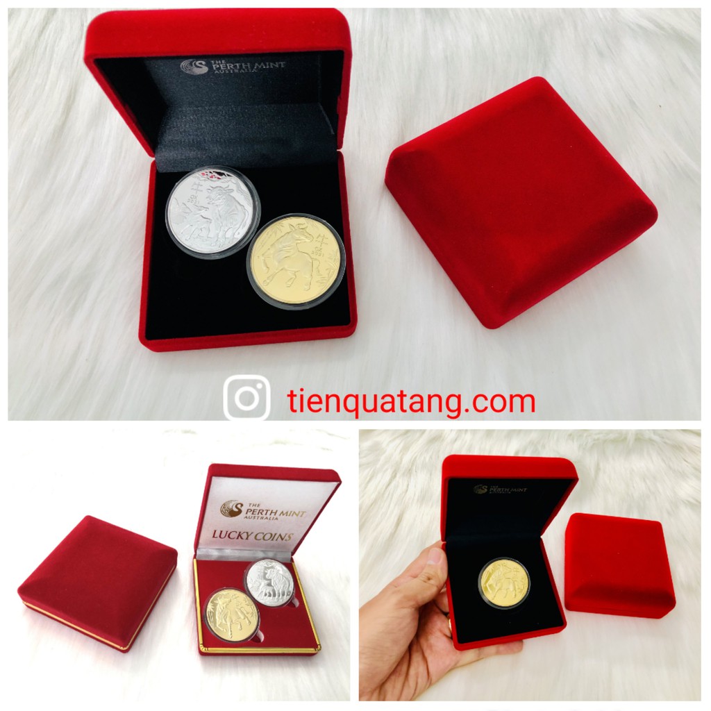 [QUÀ TẾT 2021] Cặp Đồng Xu Hình Con Trâu Quà Phong Thủy Năm 2021 | BigBuy360 - bigbuy360.vn