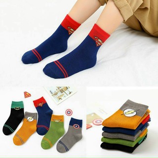 Set 10 đôi tất cao cổ siêu nhân cho bé trai