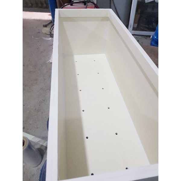 Chậu  80x30x30 composite cao cấp  chân liền màu trắng 0338073163  Lam Kinh Gadren