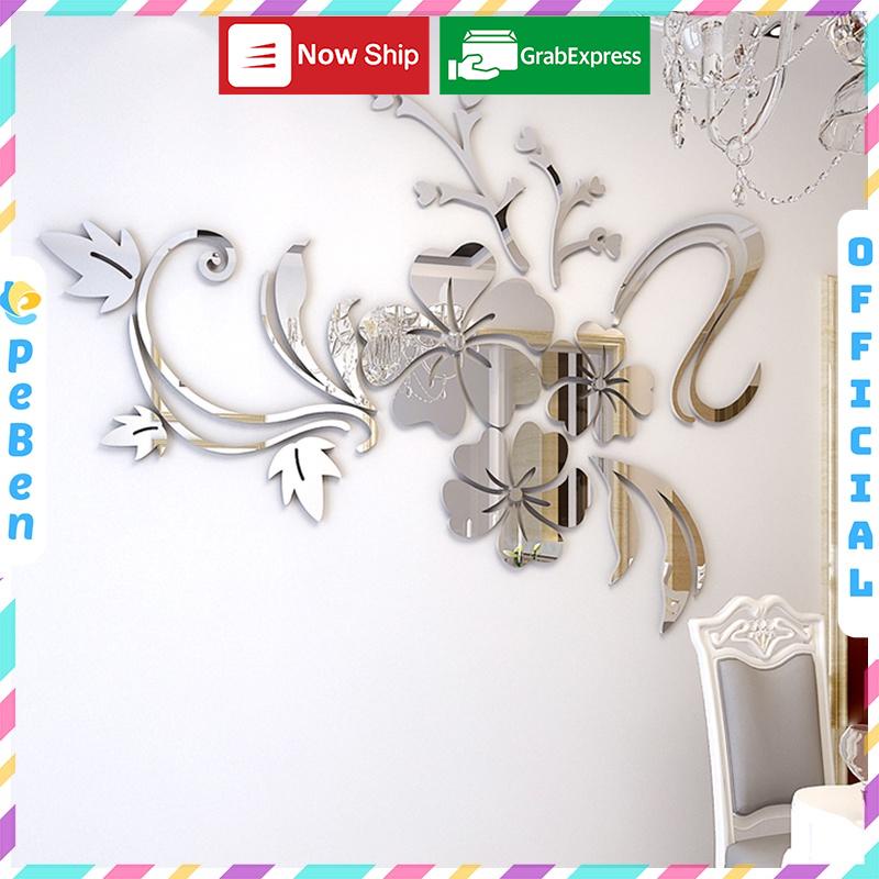 Tranh Mica trang trí Hoa gương Trang trí phòng khách, phòng ngủ Nhiều Size - EPeBen