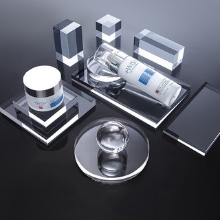 Đạo Cụ Chụp Ảnh Bằng Acrylic Trong Suốt Hình Trụ Tròn / Hình Trụ / Vuông Độc Đáo