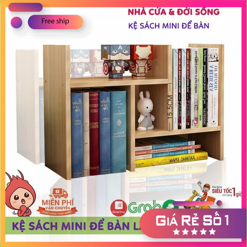 💕Siêu Đẹp💕 Kệ Sách Mini, Giá Để Sách, Tài Liệu Văn Phòng Trên Bàn Làm Việc Bằng Gỗ, Trang Trí Bàn Làm Việc