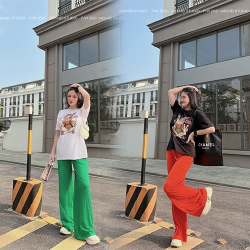 Set áo in hình thổ dân quần suông - Chất cotton thoáng mát - Phù hợp mặc thường ngày | XDSB01 | MeiMei Studio