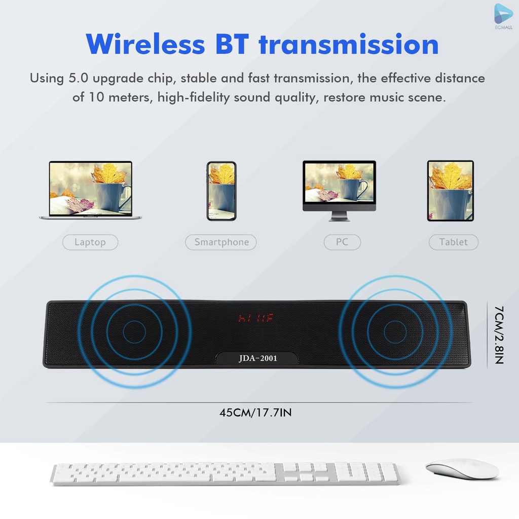 Loa Bluetooth JDA-2001 Cao Cấp. Dung Lượng Pin Lớn, Âm Thanh Sống Động, Hỗ Trợ Thẻ Nhớ, USB. Bảo Hành 12 Tháng
