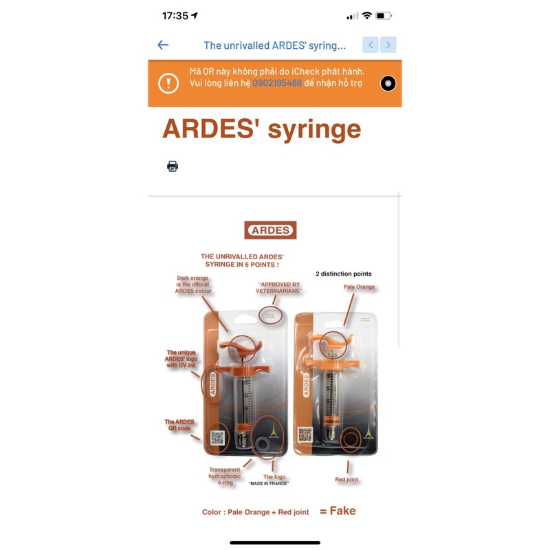 Xi lanh tiêm heo, trâu, bò, dê, cừu - nhập khẩu Pháp