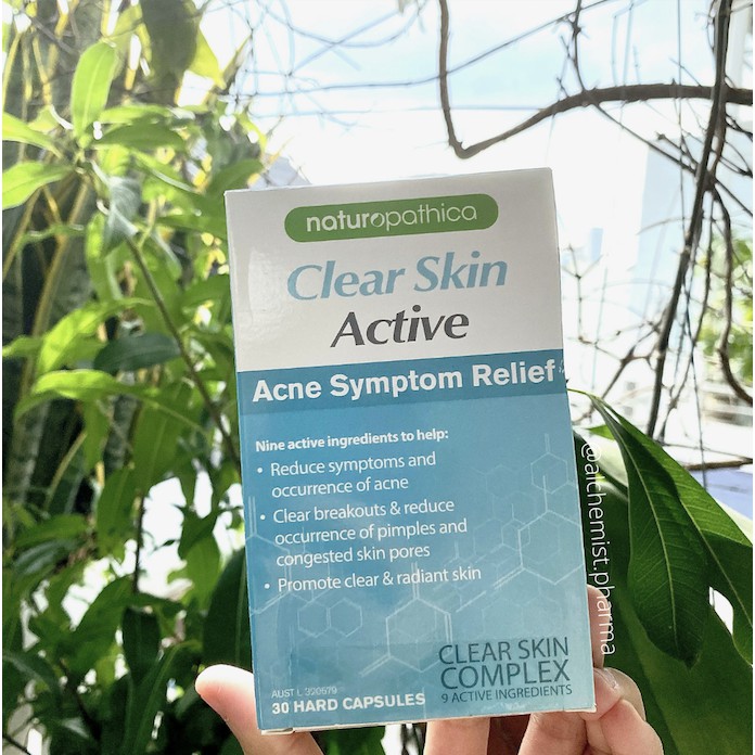 VIÊN UỐNG NATUROPATHICA CLEAR SKIN ACTIVE GIẢM MỤN, ĐẸP DA ÚC HỘP 30 VIÊN | Thế Giới Skin Care