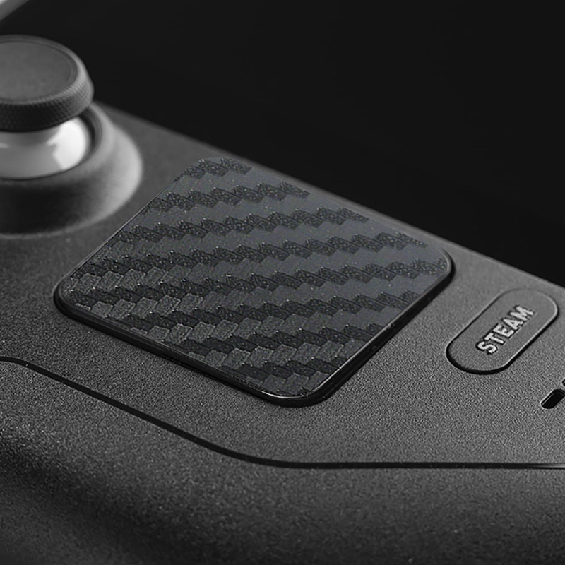 Combo 02 miếng dán Trackpad và 04 Back button chống trầy xước vân carbon cực nhạy cho máy chơi game Steam Deck - Valve