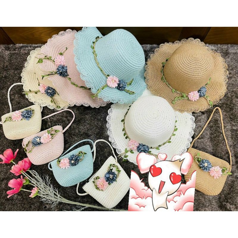 Set mũ + túi cho trẻ  em.