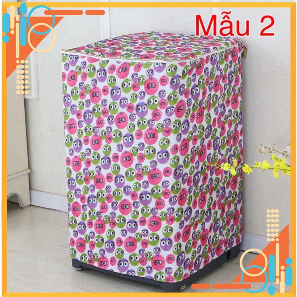 Áo Trùm Máy Giặt Cửa Trên (Lồng Đứng) Size Từ 6 Kg Đến 9.5 Kg, Vải Bạt Cao Cấp Chống Nước Bền Đẹp