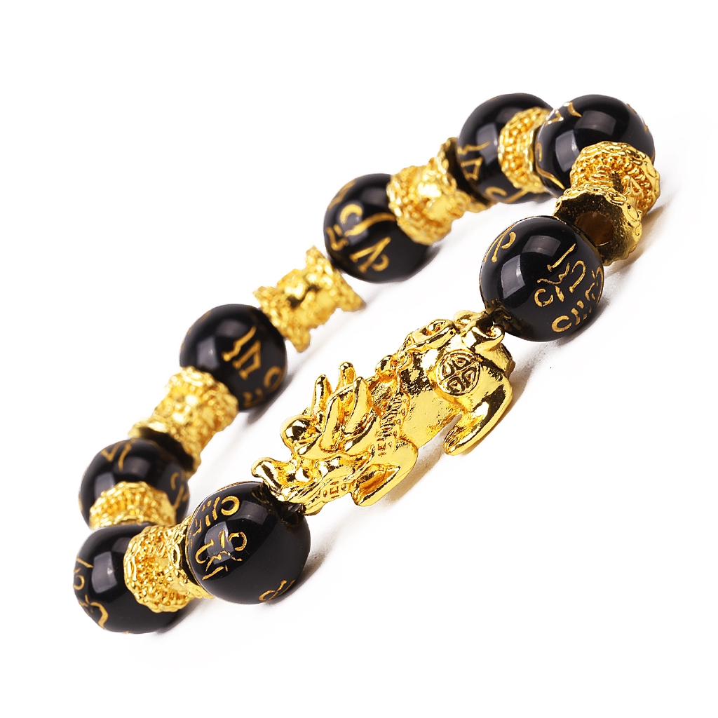 Vòng tay hạt đá obsidian may mắn cho nam nữ