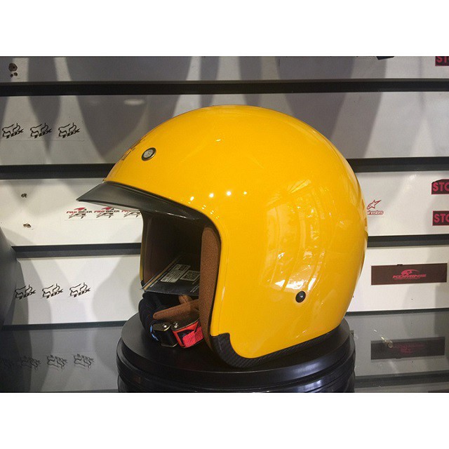 Nón bảo hiểm 3/4 kính âm Royal M139 Vàng Cam Bóng  - ASA HELMETS