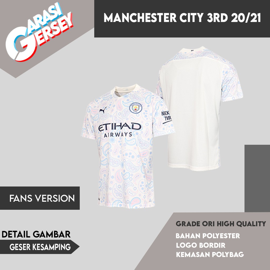 Áo Thun Jersey Manchester City 3rd 2020 / 2021