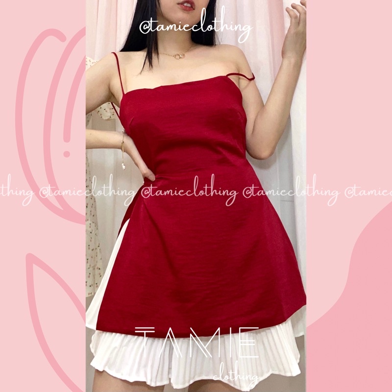 Áo LỤA dây Hở lưng Xẻ vạt SoHot TAMIEclothing Hình thật