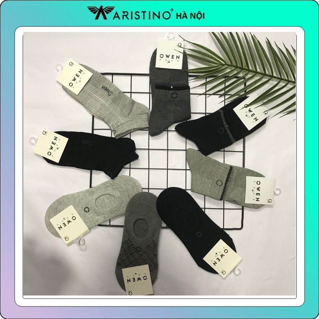 Tất nam OWEN cổ ngắn - TAT04 không hôi không xù lông thoáng khí