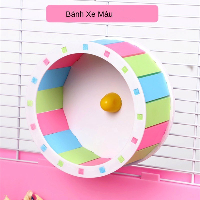 Bánh xe gỗ tập chạy cho chuột Hamster [ Hàng chính hãng ] nhiều màu sắc