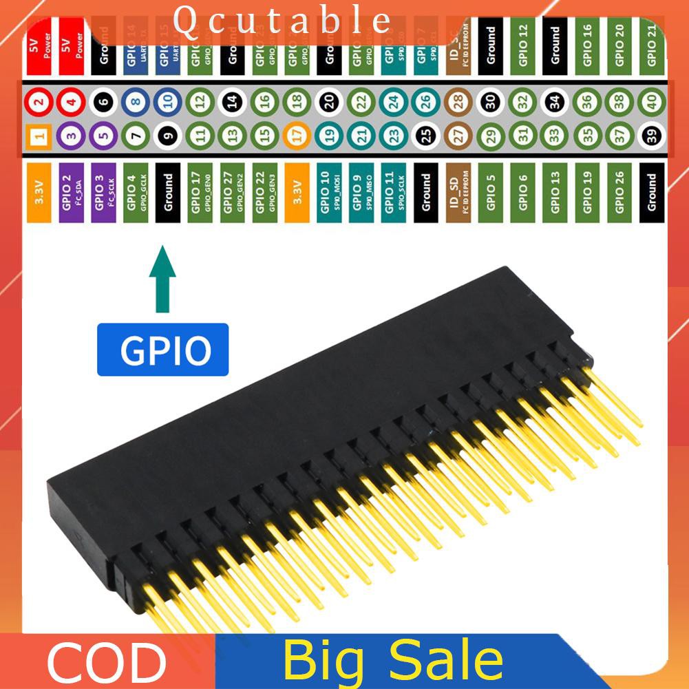 Bộ 2 Đầu 20 Pin Gpio Cho Raspberry Pi A + / Pi Model B + / Pi 2 Pi 3