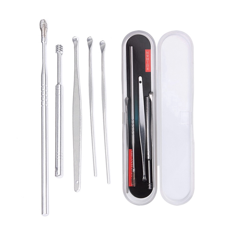 Bộ 5 dụng cụ vệ sinh tai bằng thép không gỉ