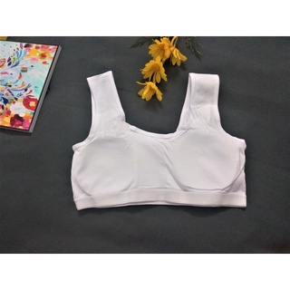 Áo lá trắng co giãn ( có thể tháo mút) free size