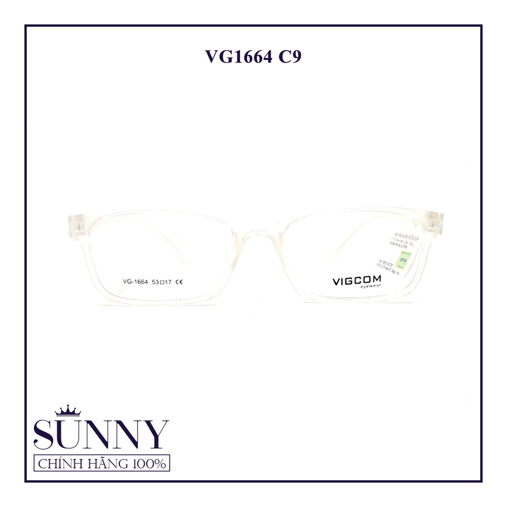 VG1664 gọng kính Vigcom chính hãng, thiết kế dễ đeo bảo vệ mắt