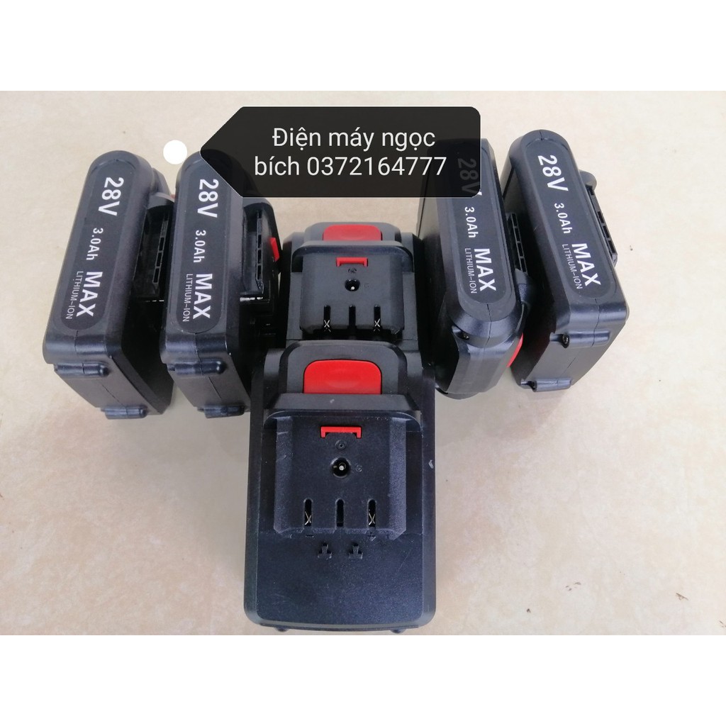 Pin 28v MAX VOTO Thay Thế Cho Máy 21v,24v,26v,28v Cùng Chân